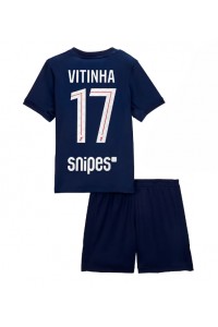 Paris Saint-Germain Vitinha #17 Babytruitje Thuis tenue Kind 2025-26 Korte Mouw (+ Korte broeken)